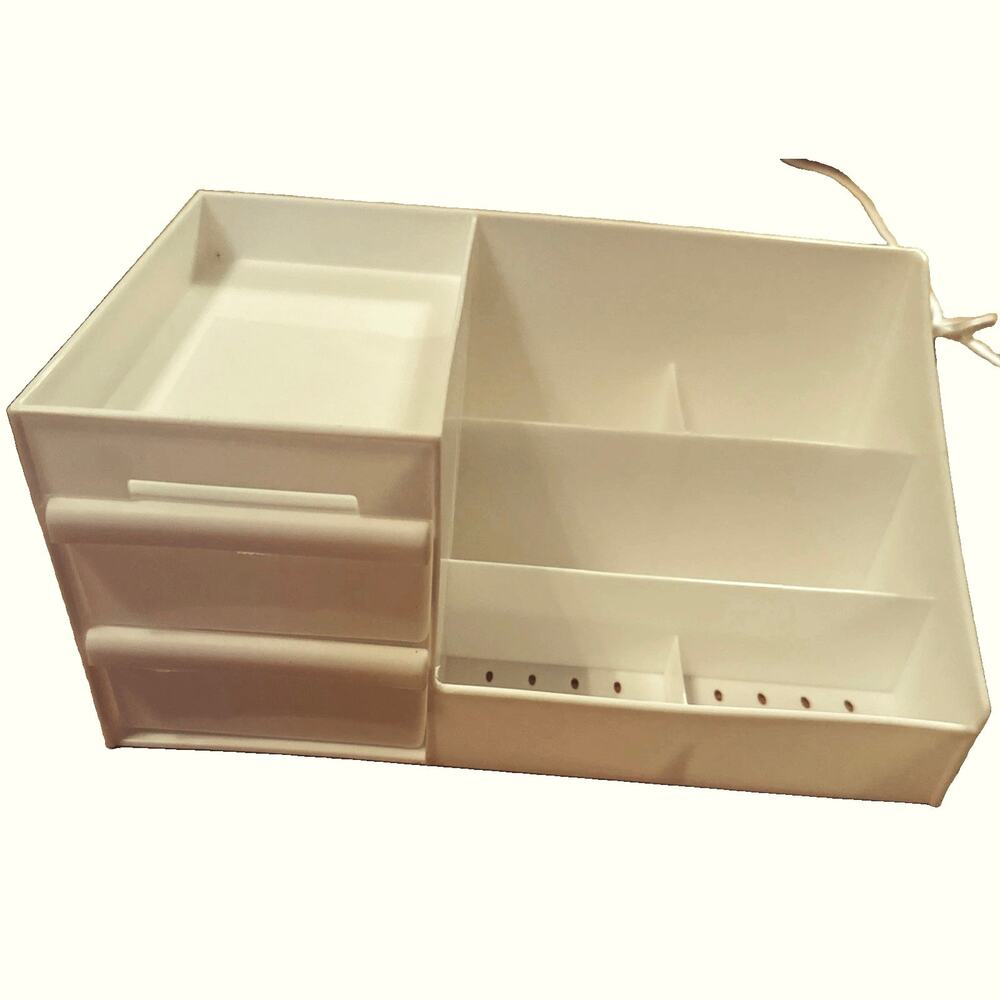 Countertop Make-up/Desk Organizer/Bathroom With Drawers - Organizer White - NEW!